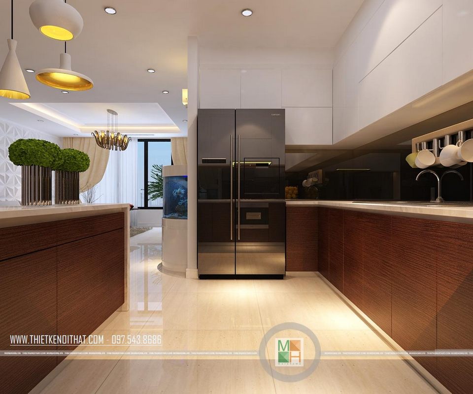 Kính bếp màu đen tại Thăng Long Number One